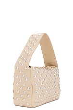 KHAITE Elena Silver Stud Shoulder Bag in Dark Ivory, view 4, click to view large image.