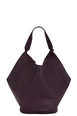 KHAITE Lotus Medium Tote Bag in Rouge Noir, view 3, click to view large image.