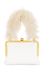 KHAITE Lilith Small Evening Bag in Optic White, view 4, click to view large image.