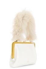KHAITE Lilith Small Evening Bag in Optic White, view 5, click to view large image.