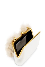 KHAITE Lilith Small Evening Bag in Optic White, view 6, click to view large image.