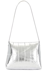 KHAITE Bobbi Shoulder Bag in Silver, view 3, click to view large image.