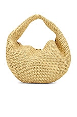 KHAITE Olivia Medium Hobo Bag in Natural, view 3, click to view large image.