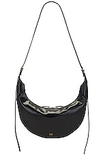 KHAITE Alessia Medium Crossbody Bag in Black, view 1, click to view large image.