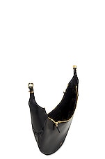 KHAITE Alessia Medium Crossbody Bag in Black, view 5, click to view large image.