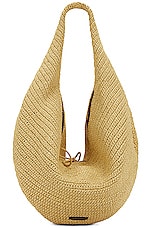 KHAITE Olivia Large Hobo Bag in Natural, view 3, click to view large image.