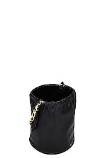 KHAITE Aria Medium Bucket Bag in Black, view 5, click to view large image.