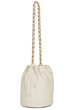 KHAITE Aria Medium Bucket Bag in Off White, view 4, click to view large image.