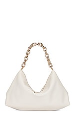 KHAITE Clara Shoulder Bag in Off White, view 3, click to view large image.