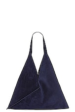 KHAITE Sara Tote Bag in Midnight Navy, view 1, click to view large image.