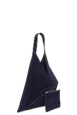 KHAITE Sara Tote Bag in Midnight Navy, view 4, click to view large image.