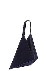 KHAITE Sara Tote Bag in Midnight Navy, view 5, click to view large image.
