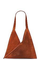 KHAITE Sara Small Tote Bag in Caramel, view 1, click to view large image.
