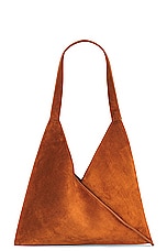 KHAITE Sara Small Tote Bag in Caramel, view 3, click to view large image.