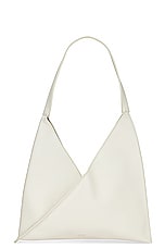 KHAITE Sara Small Tote Bag in Off White, view 1, click to view large image.