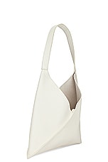 KHAITE Sara Small Tote Bag in Off White, view 4, click to view large image.