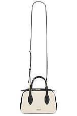 KHAITE Maeve Small Crossbody Bag in Black & Natural, view 1, click to view large image.