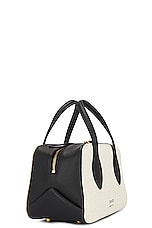KHAITE Maeve Small Crossbody Bag in Black & Natural, view 5, click to view large image.