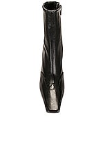 KHAITE Nevada Ankle Stretch 85 Boot in Black, view 4, click to view large image.