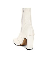 KHAITE Nevada Ankle Stretch 85 Boot in Off White, view 3, click to view large image.