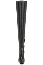 KHAITE Marfa Classic Over The Knee Heel Boot in Black, view 4, click to view large image.