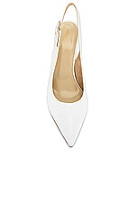 KHAITE River Slingback 75 Pump in White, view 4, click to view large image.