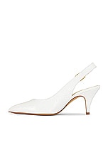 KHAITE River Slingback 75 Pump in White, view 5, click to view large image.