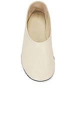 KHAITE Maiden Ballerina Flat in Off White, view 4, click to view large image.