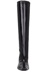 KHAITE Davis Knee High Boots in Black, view 4, click to view large image.