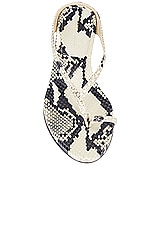 KHAITE Marion Flat Sandal in Natural, view 4, click to view large image.