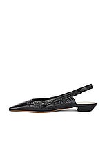 KHAITE Colin Slingback Flat in Black, view 5, click to view large image.