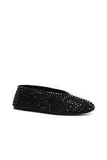 KHAITE Marcy Flat in Black, view 2, click to view large image.