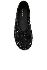 KHAITE Marcy Flat in Black, view 4, click to view large image.
