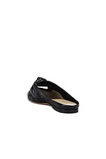 KHAITE Rowan Flat Mule in Black, view 3, click to view large image.