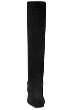 KHAITE Marfa Flat Knee High Boot in Black, view 4, click to view large image.