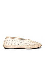 KHAITE Marcy Flat in Nude, view 1, click to view large image.