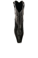 KHAITE Dallas Ankle Boots in Black, view 4, click to view large image.