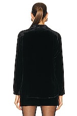 L'AGENCE Argo Shirt in Black, view 3, click to view large image.