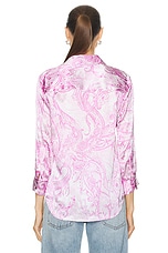 L'AGENCE Dani 3/4 Sleeve Blouse in Lilac Snow Decorated Paisley, view 3, click to view large image.