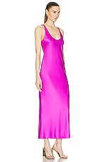 L'AGENCE Akiya Tank Midi Dress in Bright Violet, view 2, click to view large image.