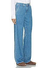 L'AGENCE Weston Wide Leg Trouser in Belize, view 2, click to view large image.