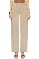 L'AGENCE Brooklyn Utility Wide Leg Pant in Rye, view 1, click to view large image.