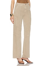 L'AGENCE Brooklyn Utility Wide Leg Pant in Rye, view 2, click to view large image.