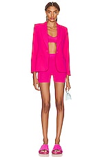L'AGENCE Chamberlain Blazer in Pink Glo, view 5, click to view large image.