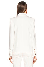L'AGENCE Kenzie Double Breasted Blazer in Ivory, view 4, click to view large image.