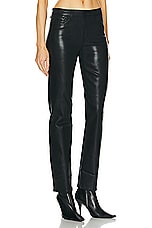 L'AGENCE Ginny Pant in Noir Coated, view 2, click to view large image.