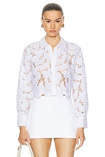 L'AGENCE Seychelle Buttondown in White, view 1, click to view large image.