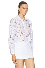 L'AGENCE Seychelle Buttondown in White, view 2, click to view large image.