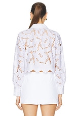 L'AGENCE Seychelle Buttondown in White, view 3, click to view large image.