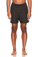 Lanvin Elasticated Relaxed Shorts in Black, view 3, click to view large image.